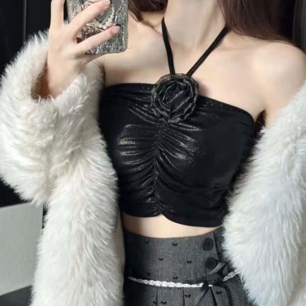 ثلاثية الأبعاد زهرة الورد الديكور زهرة الورد بروتيل التوابل الفتيات سليم صالح النمط الاجتماعي مشد بلا أكمام تنوعا المحاصيل القمم الطرف