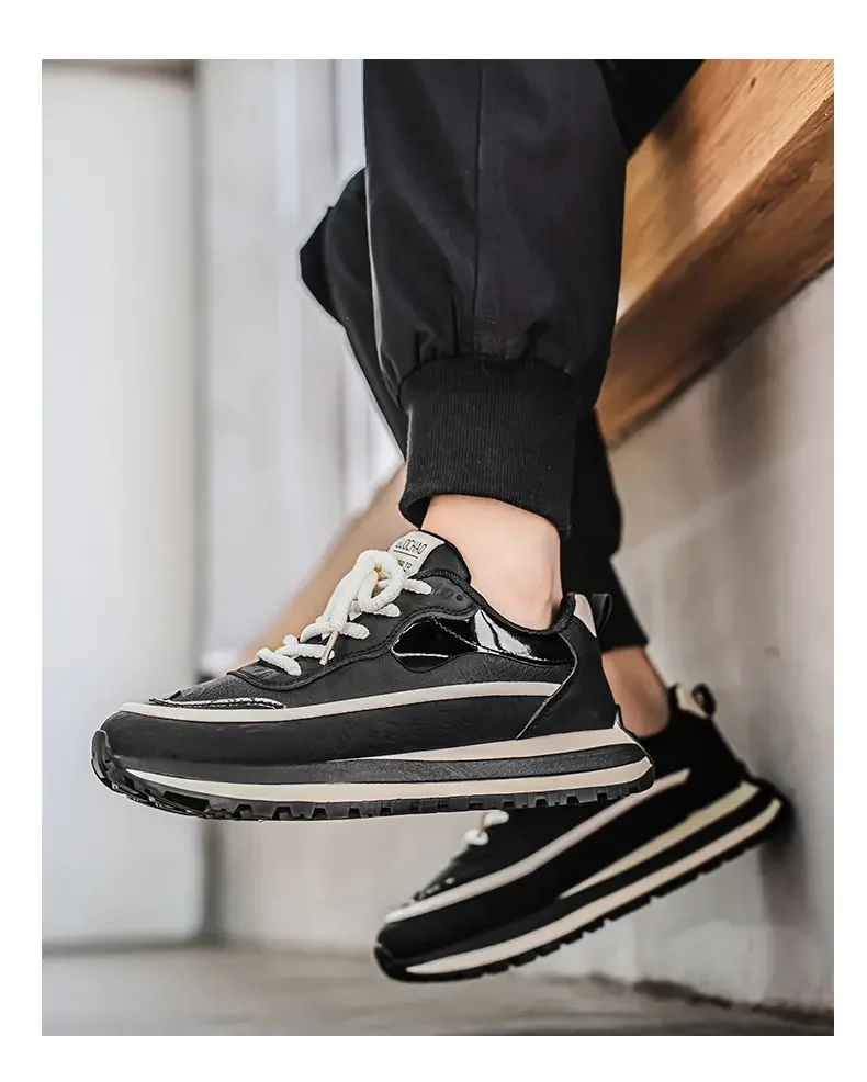 

Sneakers Casual Shoes For Men Spring Fashion Outdoor Sports Tenis Leather Running Walking Non Slip Breathable Comfortable