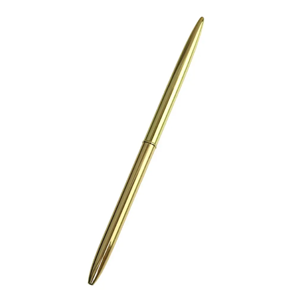 High Quality Stationery Commercial Rod Rotating Ballpoint Pen Metal Ball Pen Slender