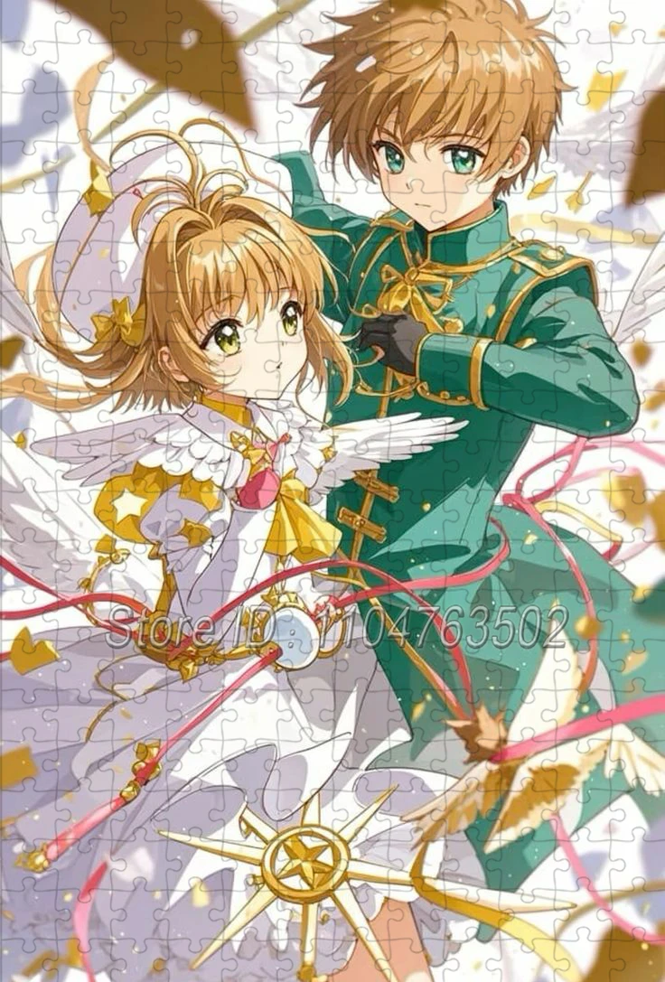 Puzzle Cardcaptor Sakura, dessin animé japonais, 108/200/300/500/1000 pièces, pour jeux de décompression pour adultes, jouets faits à la main