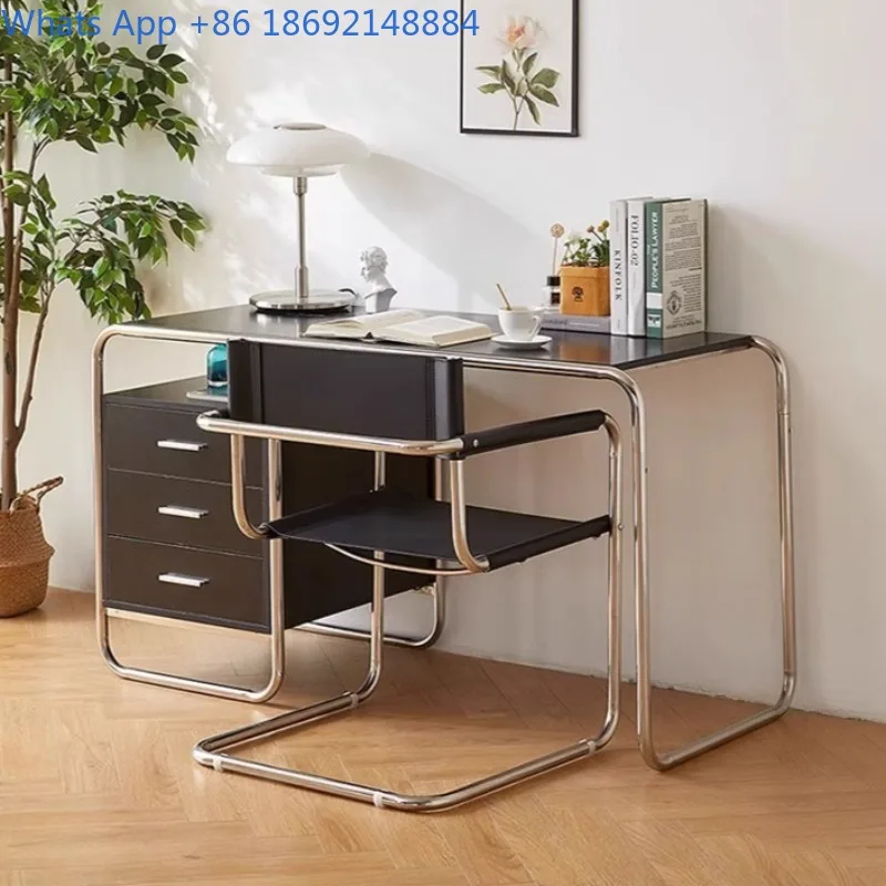 

Second-hand Stainless Steel Desk Home Study Writing Office Desk Minimalist Computer Desk