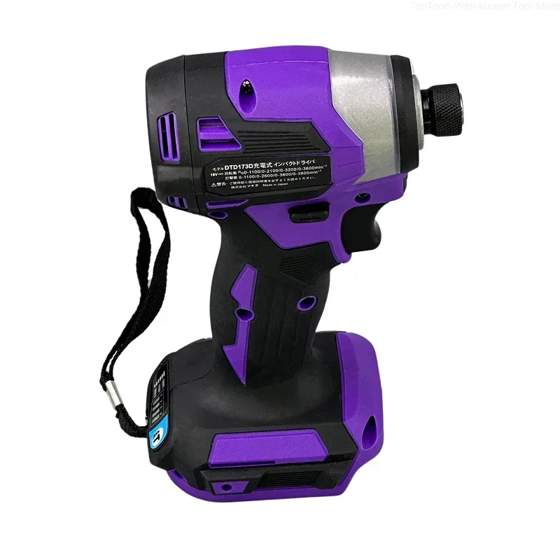 Makita DTD173 purple Screwdriver Impact  Set Household Electric Hand Drill  Power  Impact Mini Rotary Wireless Electric  Tool