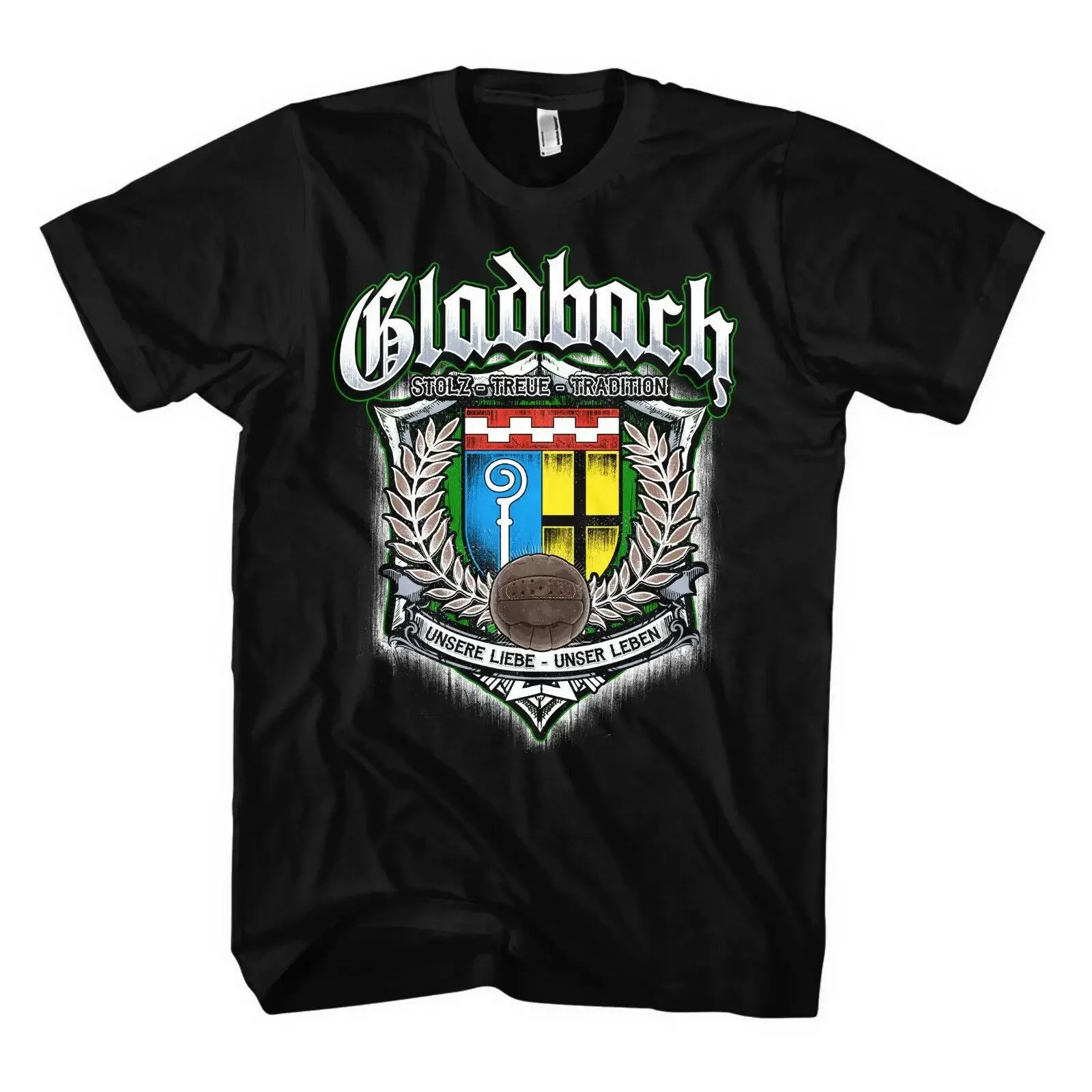 Für immer Gladbach T-Shirt Fußballtrikot Fan Geschenk Ultras Herren Bild 1 von 2 Vintage Washed Atmungsaktiv Weich Stilvoll
