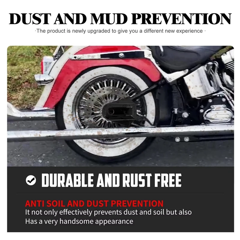 Motorcycle Bar Shield Rear Wheel Axle Cover For  Softail Night Train FXSTB FLSTN FLSTC