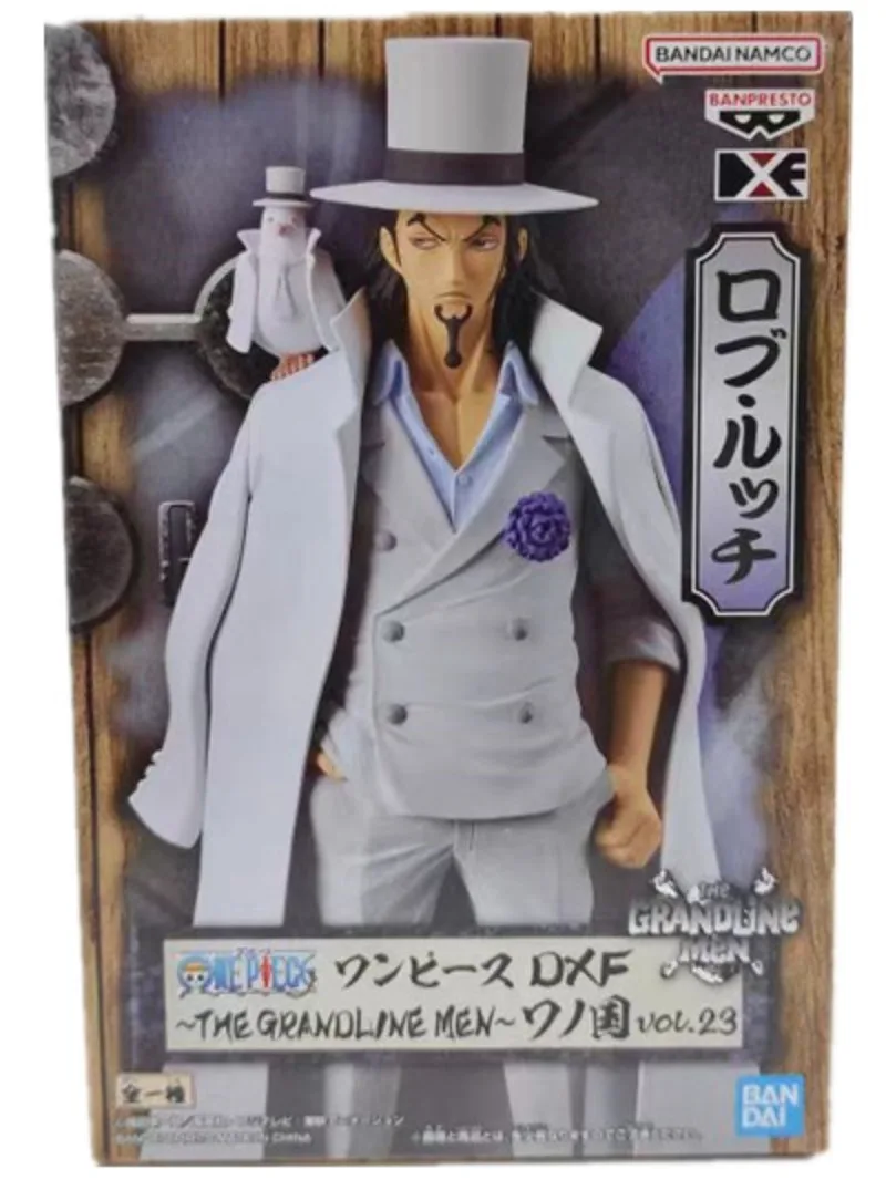 Bandai Original Banpresto Anime One Piece DXF Wanno Country 17cm Rob Lucci PVC Action Figure Collectible Model Toys