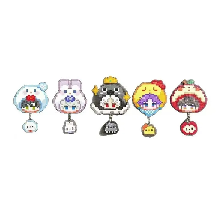 5Pcs/Lot Love And Deepspace Cosplay keychain Xavier Zayne Rafayel ralayo Sylus Caleb Acrylic Fridge Standing Plate Ornament