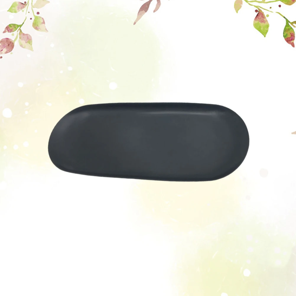 

Aromatherapy Tray Perfume Decorative Trays Metal Stainless Steel Holder Black Jewelry Organizer Storage Wooden