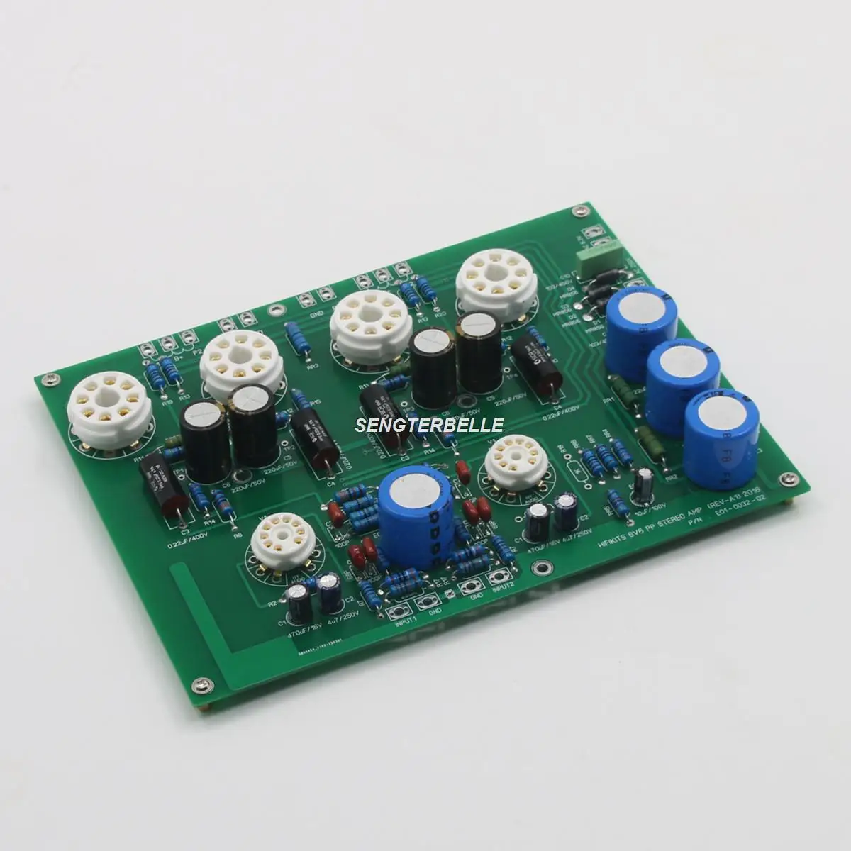 HiFi 6V6 + ECF80 Stereo Push-Pull Amplifier Board VacuumTube Power Amp Board 12W