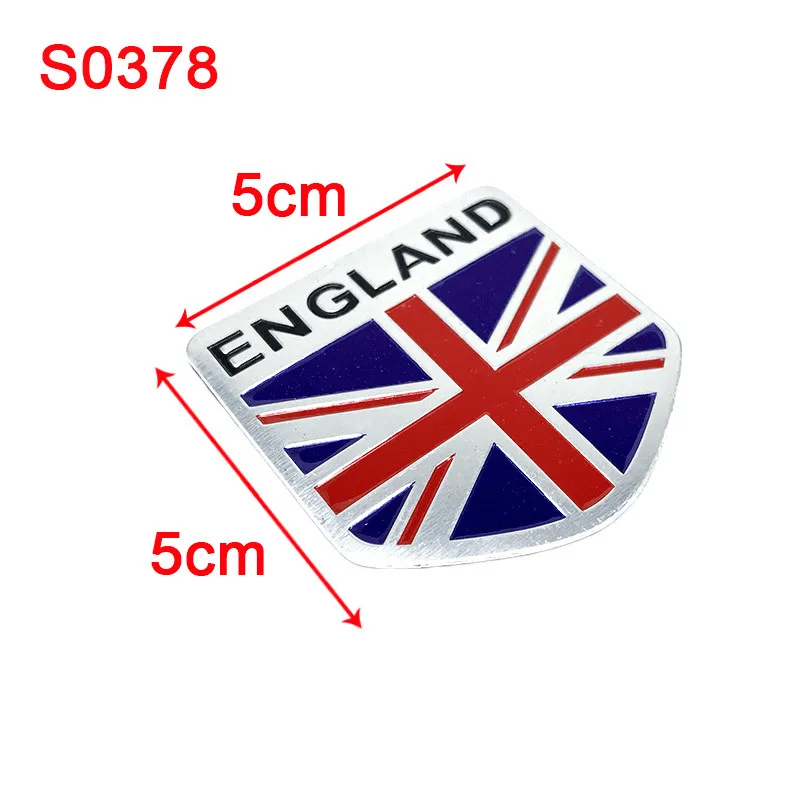 1Pc Automobile Motorcycle Exterior Accessories Great Britain UK United Kingdom England National Flag Badge Aluminum Car Stickers