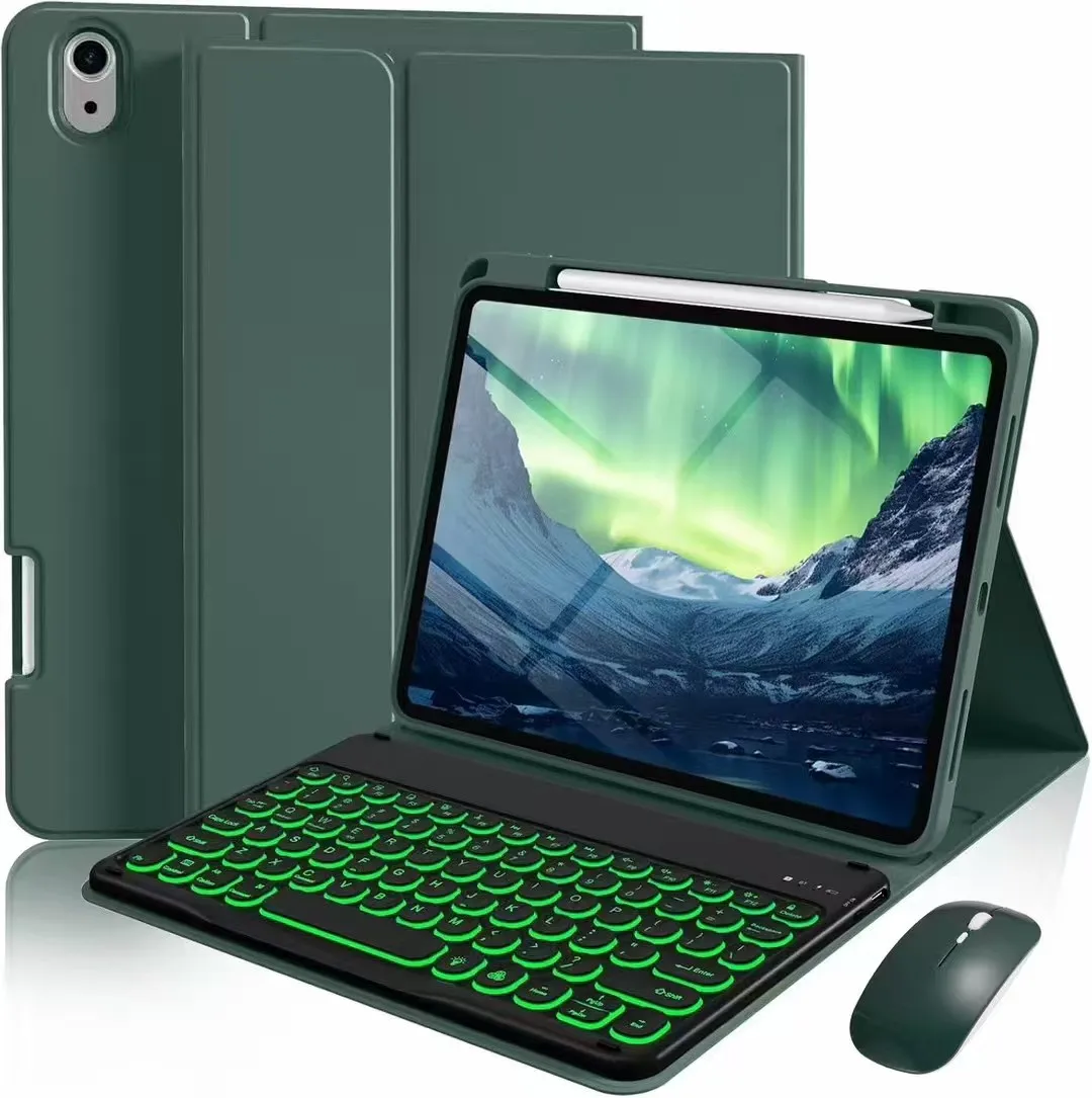 Backlight Keyboard Cover For iPad 11th Generation 11 Inch A16 Case For Apple iPad 11th Case 2025 Magnetic Keyboard Shell Funda