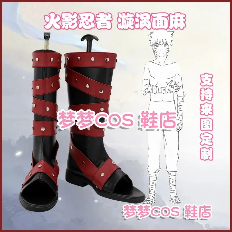 

Обувь для косплея аниме Ninja Uzumaki Menma, ботинки для Хэллоуина, карнавала, ботинки в стиле аниме