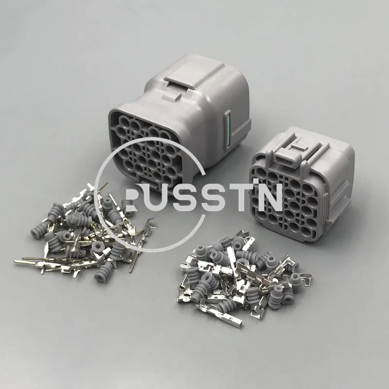 1 Set 20 Way Car Excavator Hydraulic Pump Waterproof Socket 6189-0714 6188-0494 Auto Electrical Control Board Plug AC Assembly