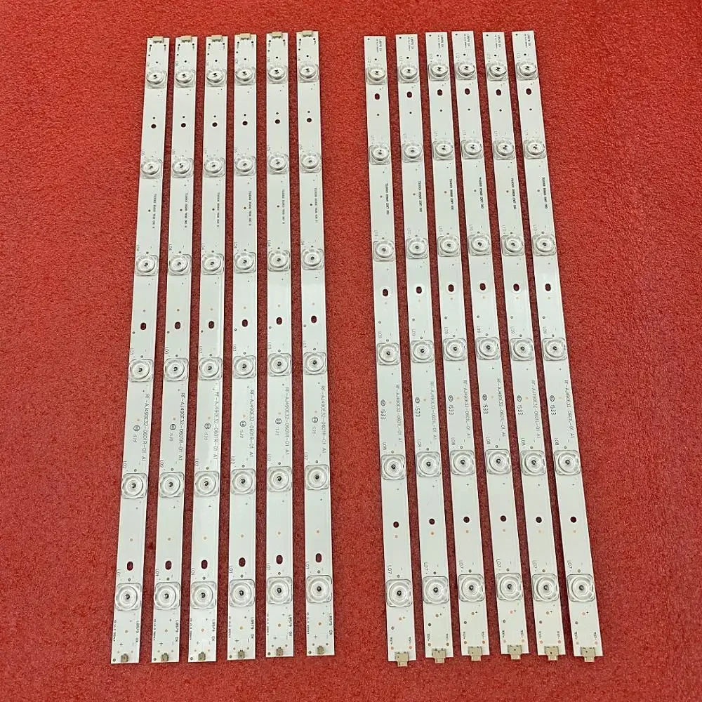 LED Strip(12)for Sharp LC-49CFE5002E LC-49CFE6031K LC-49CFE6032K LC-49CFF5001K LC-49CFE6032E RF-AJ490E32-0601R 0601L-01