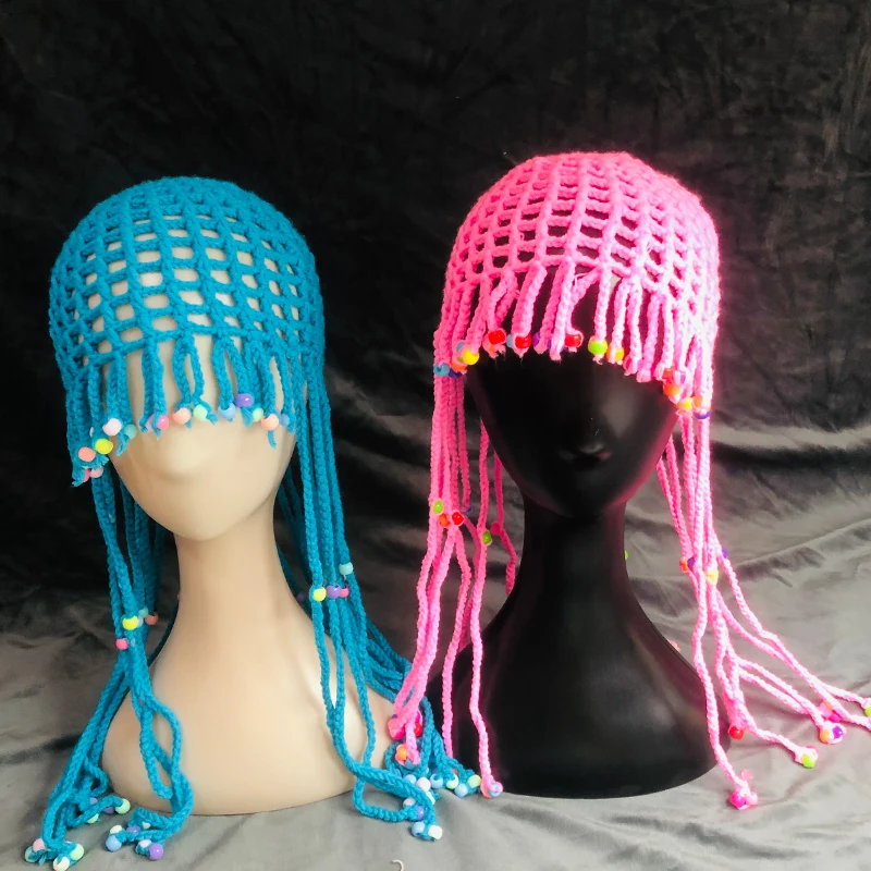 

Cross-Border New Product Women's Hat European and American Jewelry Pure Hand Hook Woven Cut Out Ethnic Style Tassel Beach Hat
