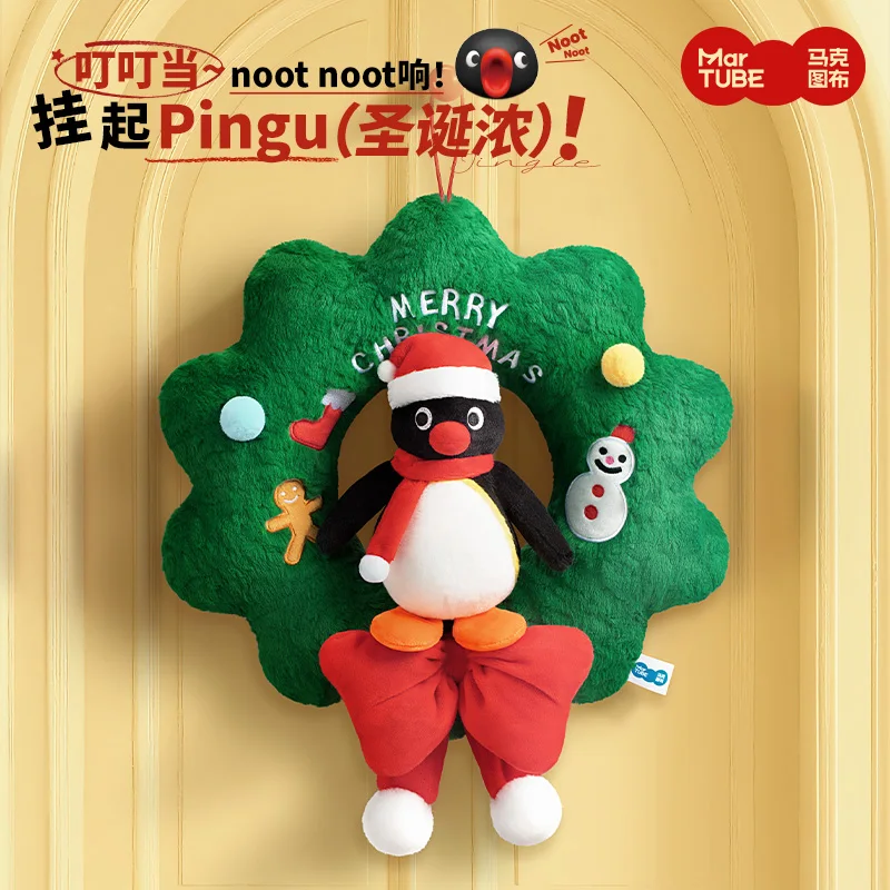 Originale Pingu albero di Natale ghirlanda bambola di peluche pinguino bambola di peluche carino ciondolo giocattoli ornamento regalo a sorpresa di compleanno di Natale