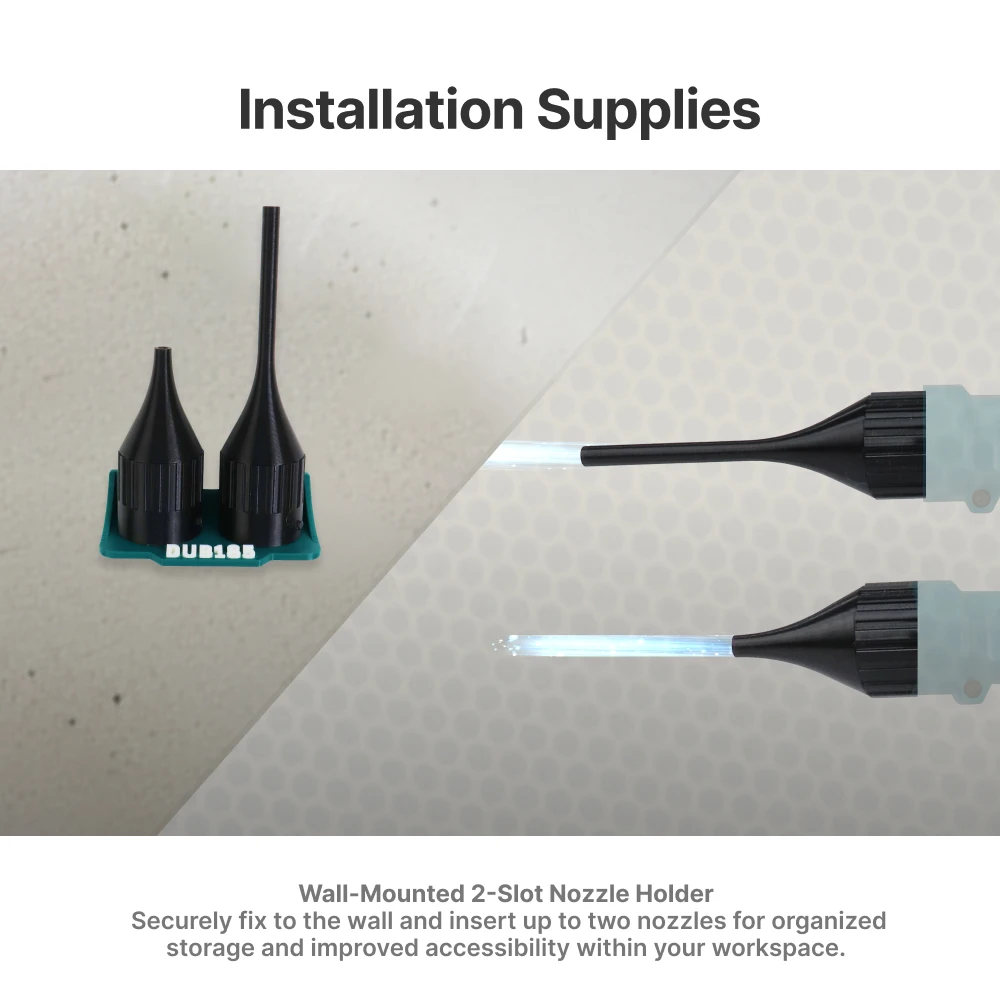 Narrow Nozzle Compatible with Makita DUB185Z 6mm Wall Mount Holder Set