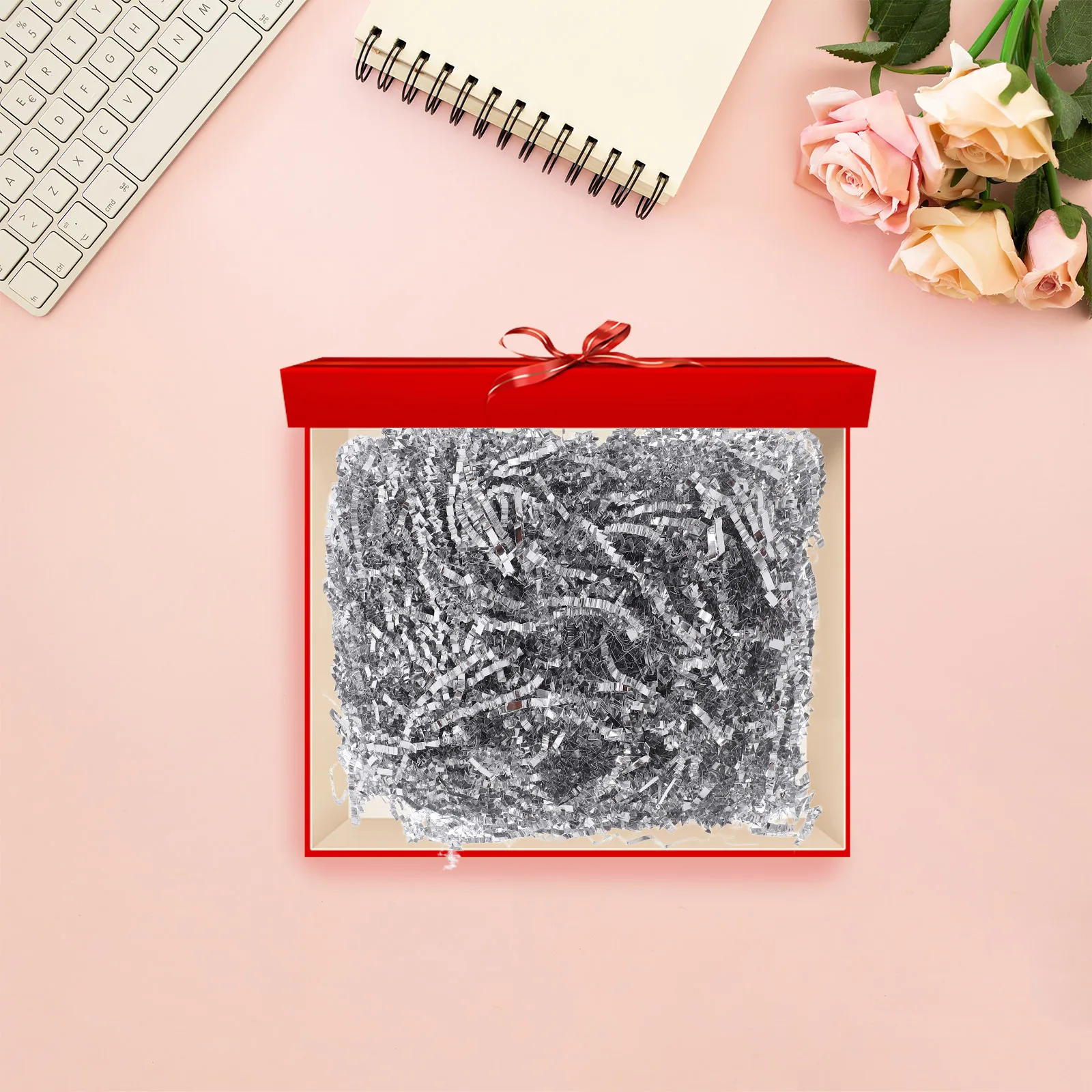 

01pcs Raffia Stuffed Shredded Paper Crinkle Filler Gift Boxes Baskets Decorations Packaging Material Lightweight Shockabsorbing