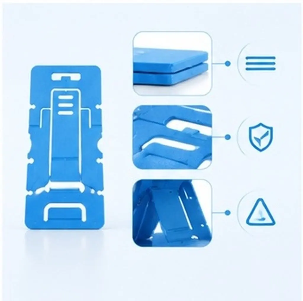 100Pcs Desktop Phone Holder Portable Folding ABS Mobile Phone Support Stable Tablet Stand for Office Bedroom Kitchen Study