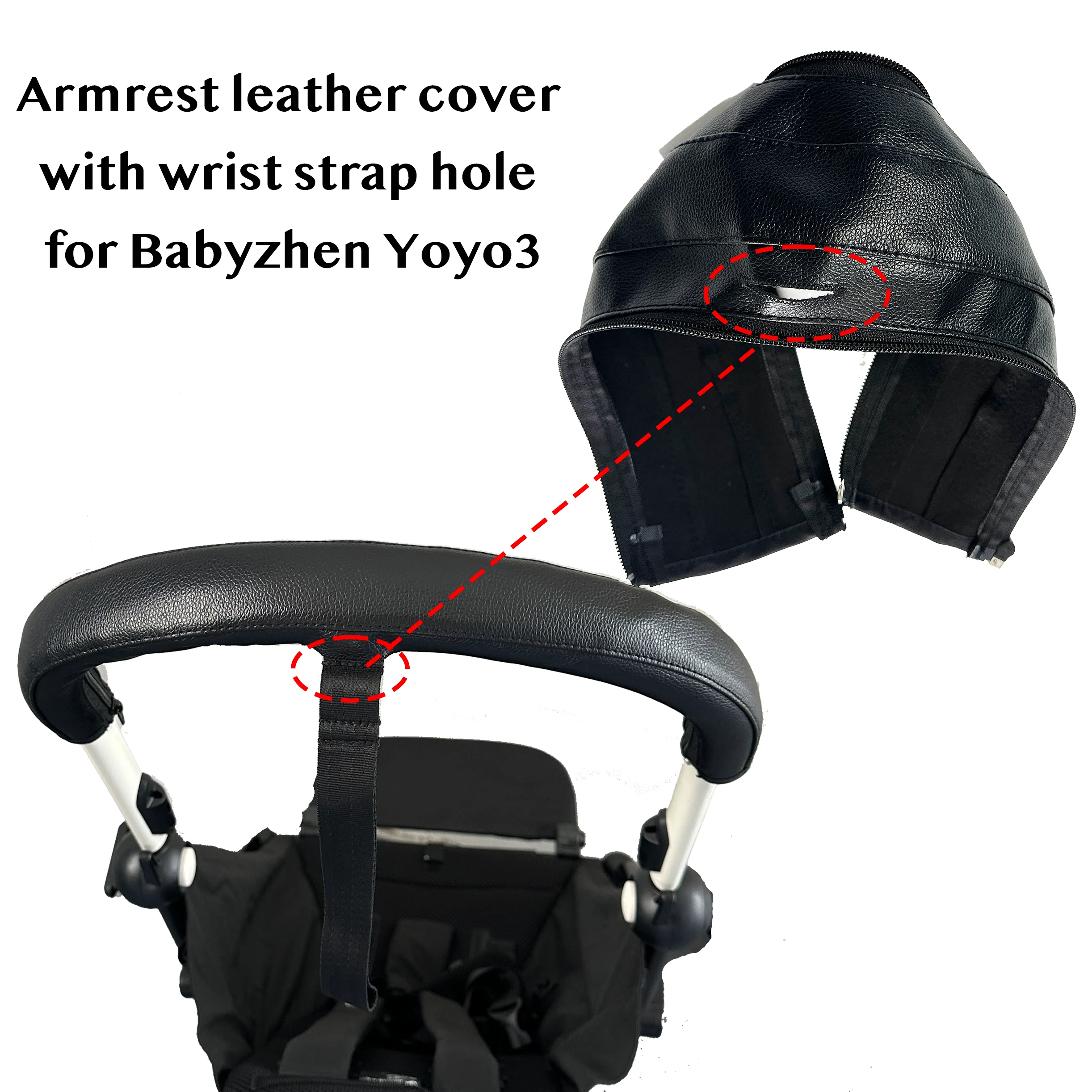 PU Armrest & Handle Cover for Yoyo2/Yoyo3 Stroller – Protective Case, Stroller Accessories For Babyzen Yoyo