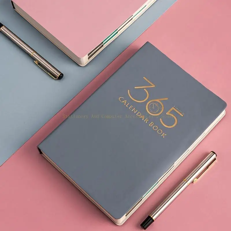 นักวางแผนรายเดือนรายสัปดาห์รายสัปดาห์พร้อมป้ายกำกับดัชนีรายเดือน Ribbon 400 หน้า