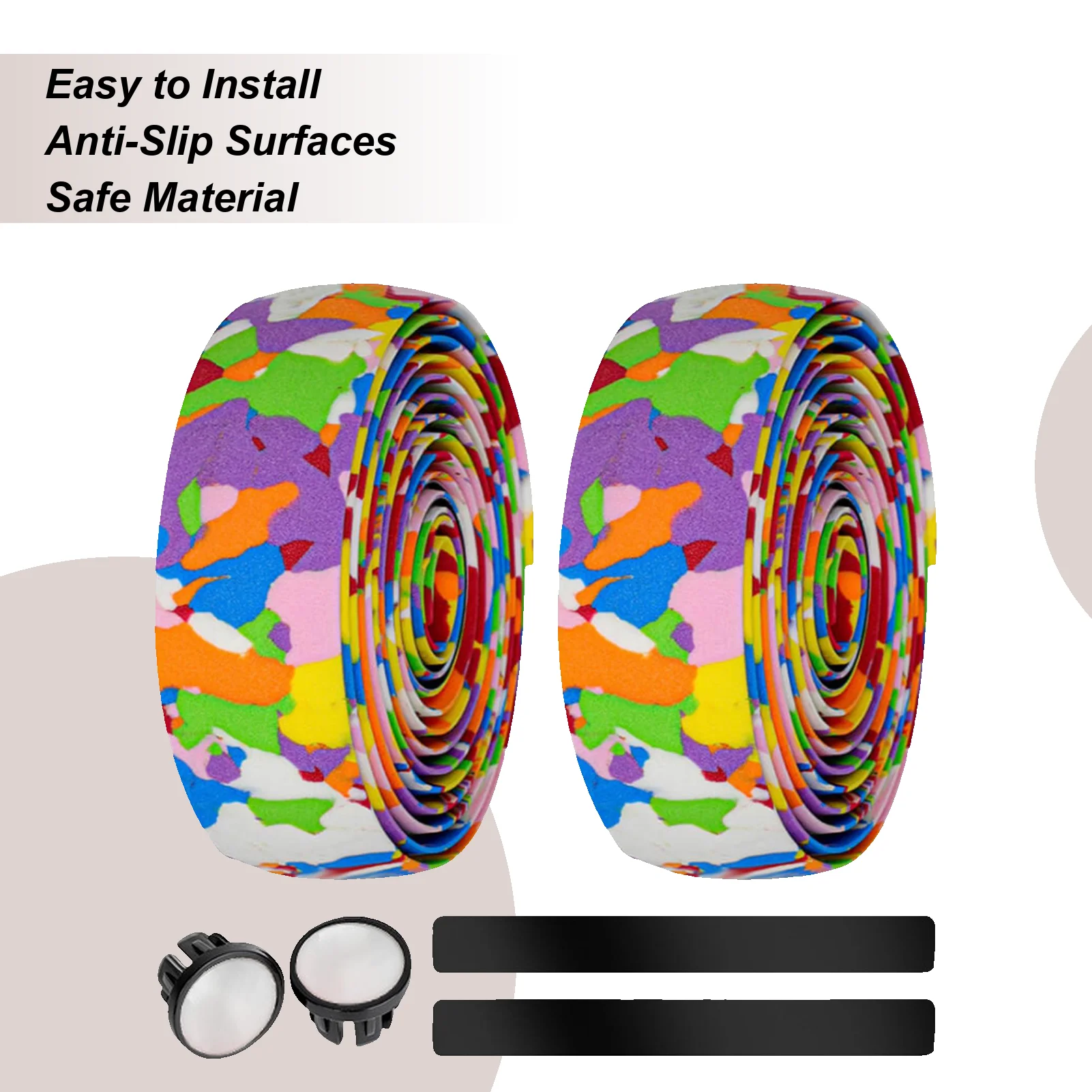 

Bike Handlebar Tape Shock-Absorbing EVA Grip Handlebar Tape For Road Bike For Riding Motorcycling Comfort Upgrade Installation