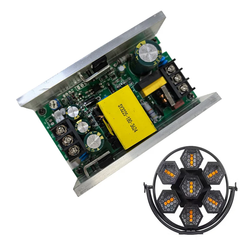 Light Accessories SY3225-180-36-24 Power Supply Board AC Power Supplier 180W 36V+24V for Stage Mini 7x50W LED Retro replacement
