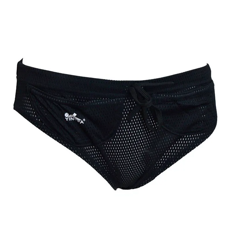 Yingfa Professional Swimming Competition Training Black Triangular Resistance Pants for Men's Swimming Trunks
