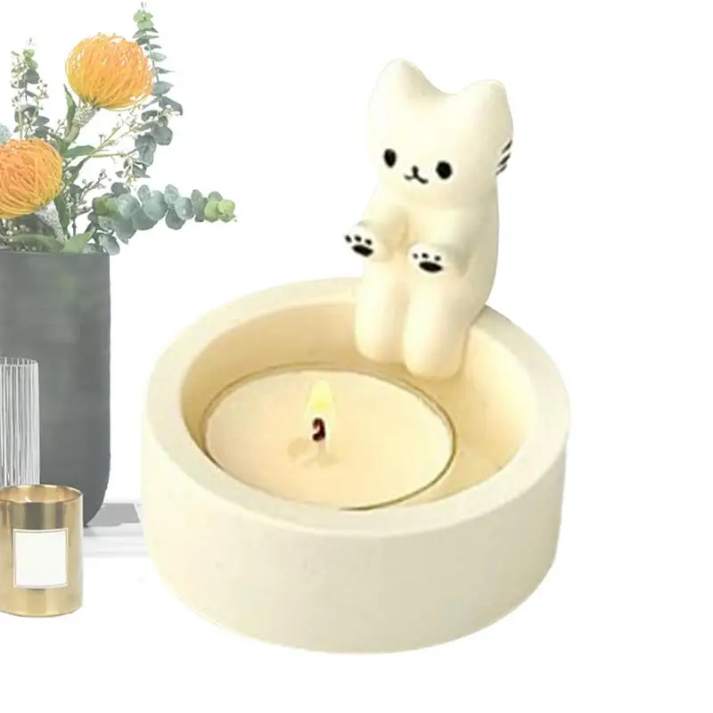 

Cat Warming Paws Candle Holder Kitten Candle Holder Cute Scented Light Holder Funny Handmade Desktop Ornaments Cat Candlestick