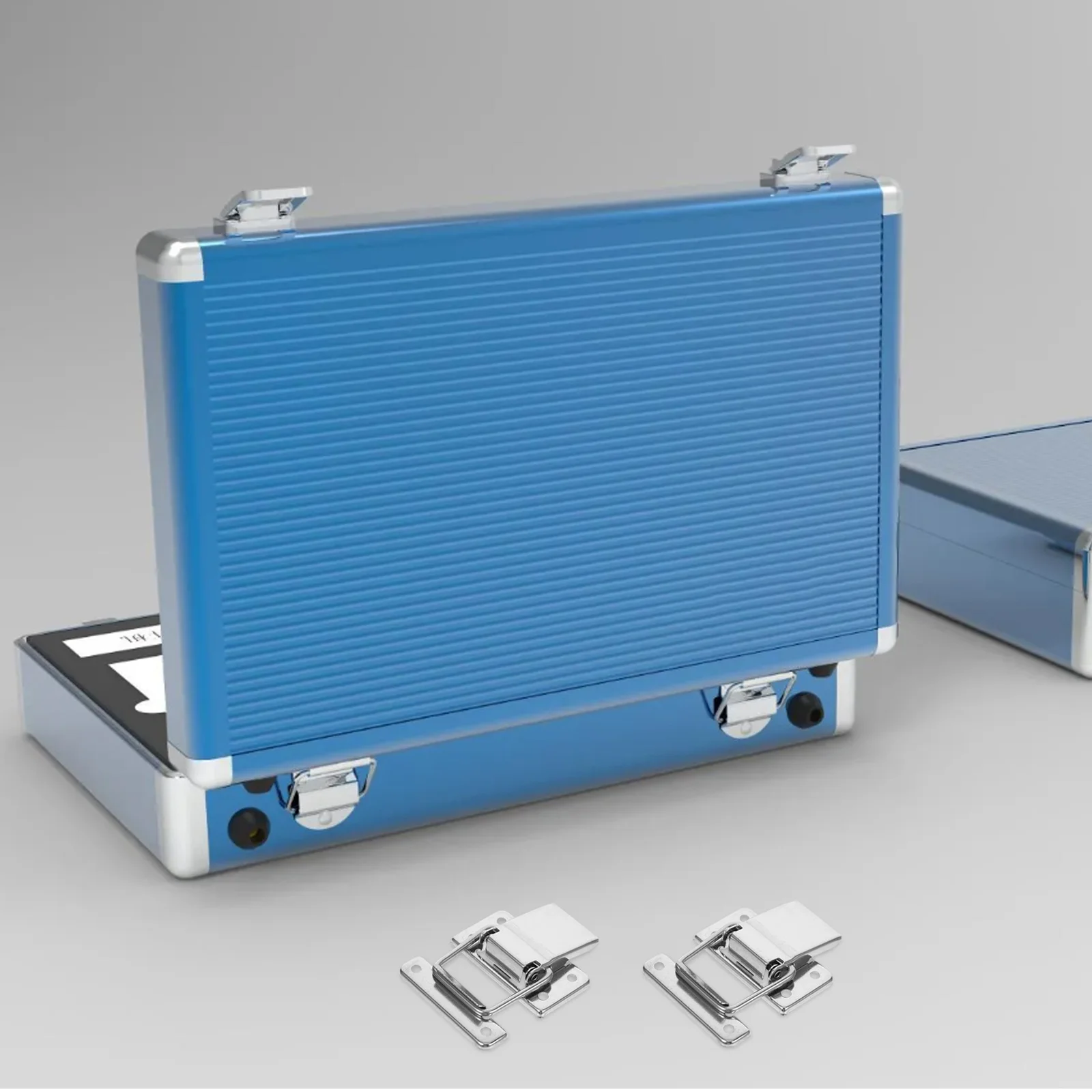 

2Pcs Heavy Duty Sealing Latch Lock Stainless Steel Metal Buckle for Suitcase Cabinet Door Clasp Box Closure