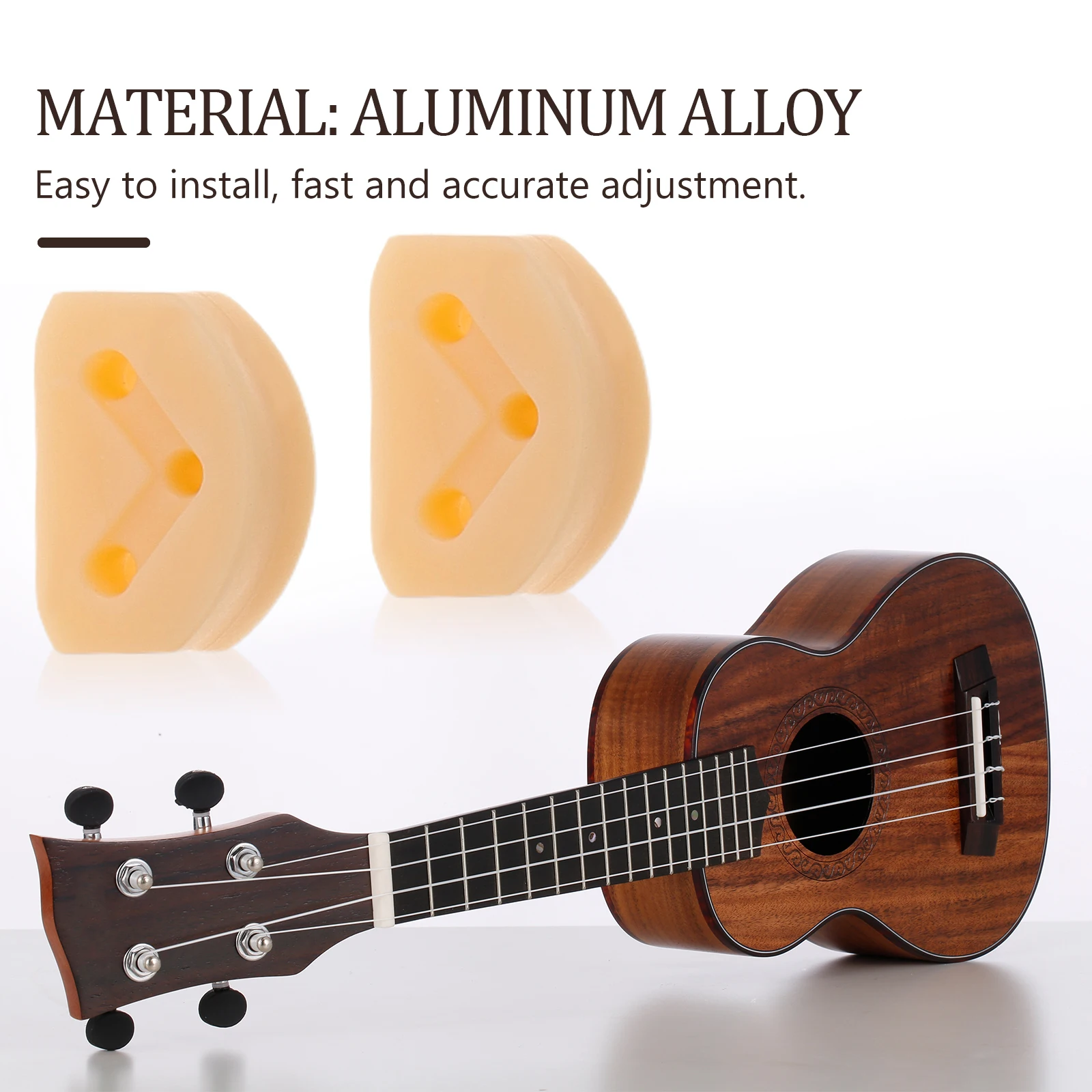 

6 pcs Bridge Beads 3 Holes Plastic Fasteners For Acoustic Classical Nylon String Guitars Ukuleles Durable Easy To Use Complete