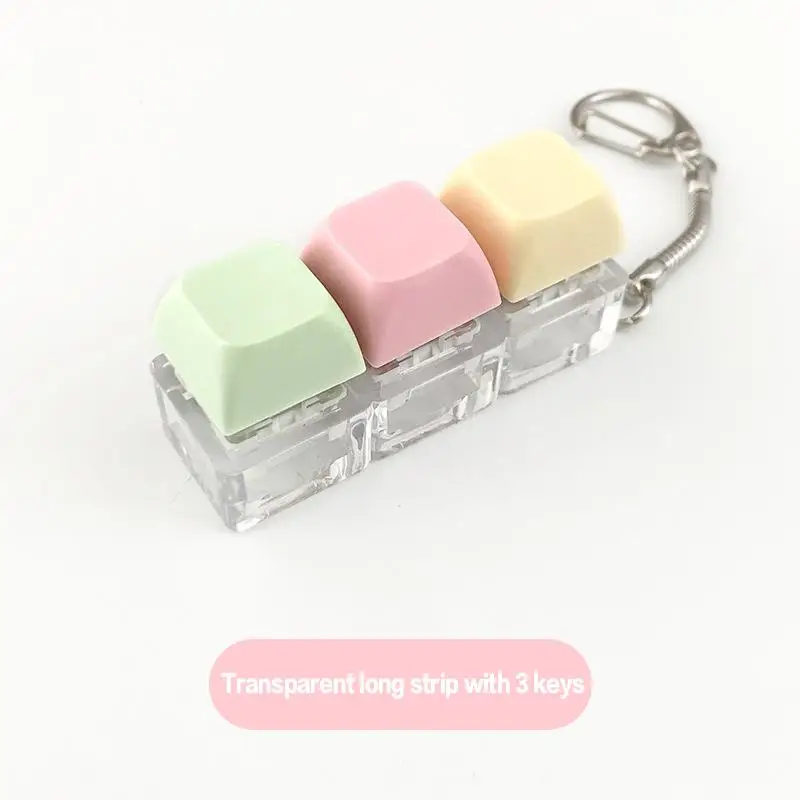 Mini Keyboard 2 3 4 Keys Clicker Fidget Toy Portable Button Press Relax Decompression Toy For Adults