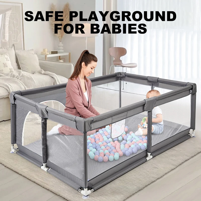 Baby Toy Baby Fence Baby Playground Safety Barrier Fence Playpen for Children Activities Child Edge Protector Play Barrier Fence