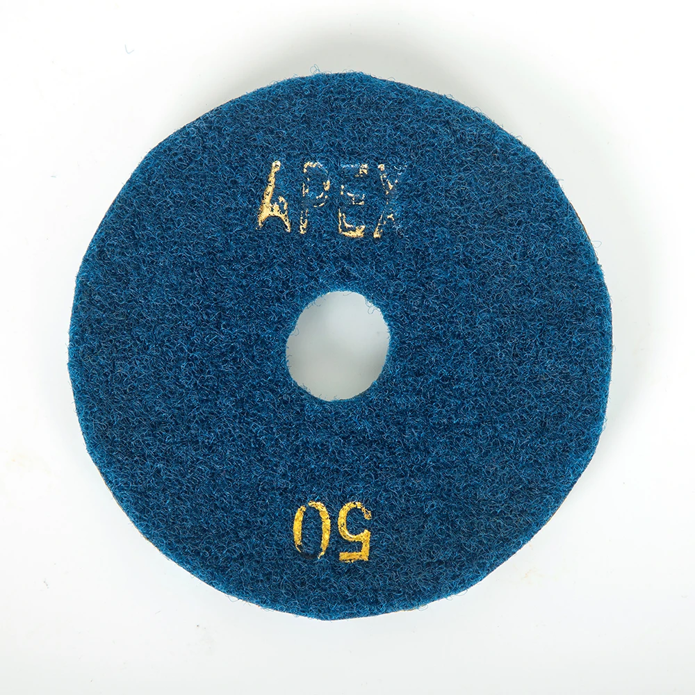 4 Inch 90mm Cement Stone Polishing Sheet Diamond Grinding Disc Concrete Floor Renovation Pad Sticky Cloth Water Grinding Sheet