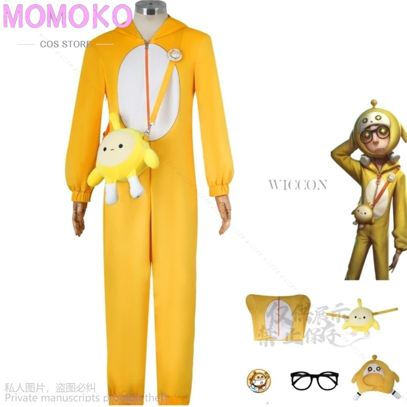 

Game Identity V Lucky Guy Deduction Substitute Cosplay Costume Yellow Eggy Good Friend Deduction Substitute New Skin Jumpsuits