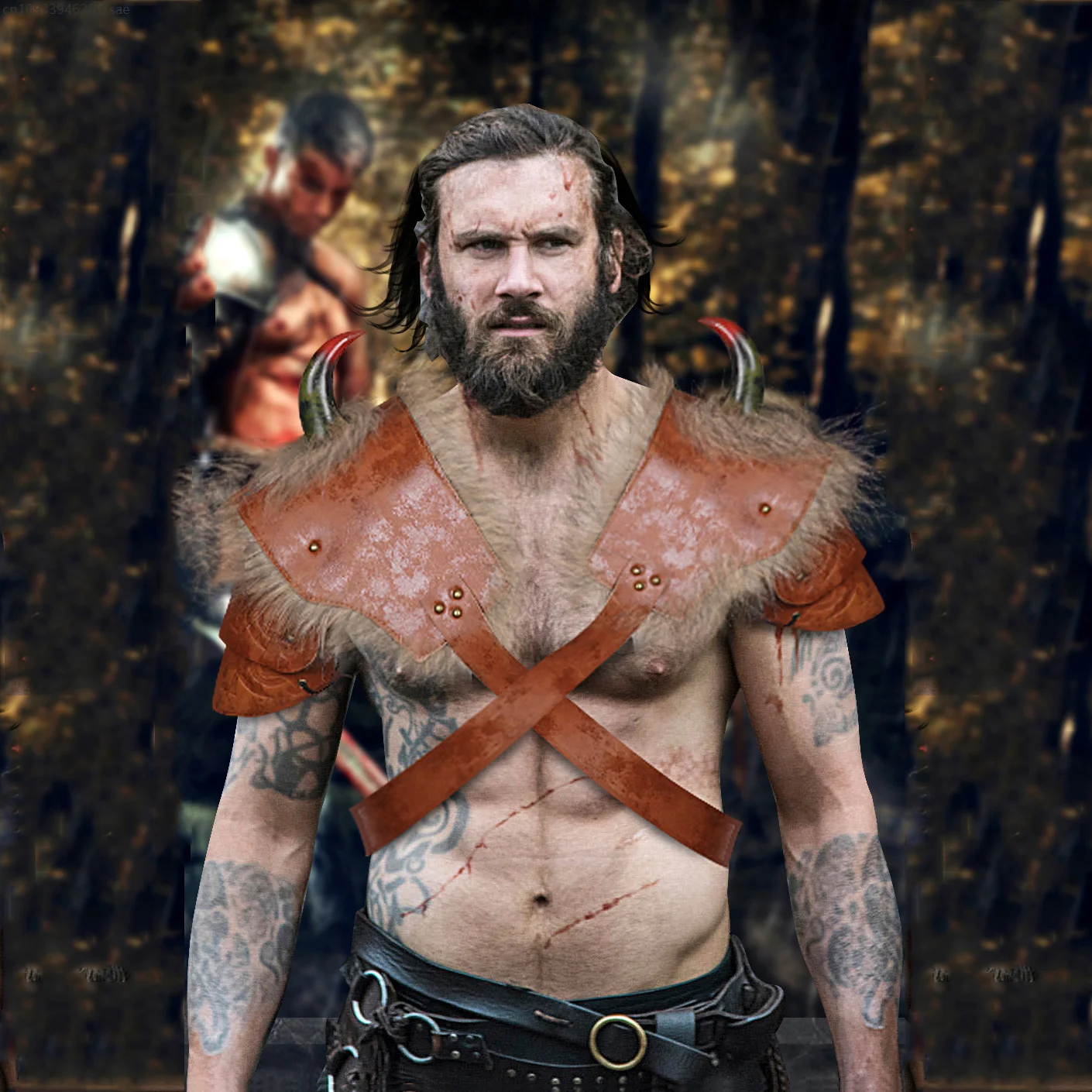 

Medieval Warriors Armor For Men Costumes Adults Hunter Cosplay Viking Armor Knight Role Play Performance Show Props