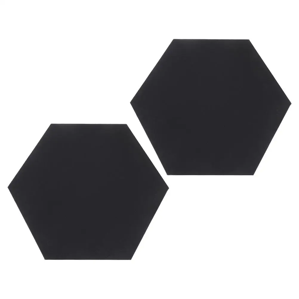 

2 Pcs Hexagonal Oil Canvas Frame Black Stretched Linen Painting Board Irregular Gallery Wall Supplies For Adults