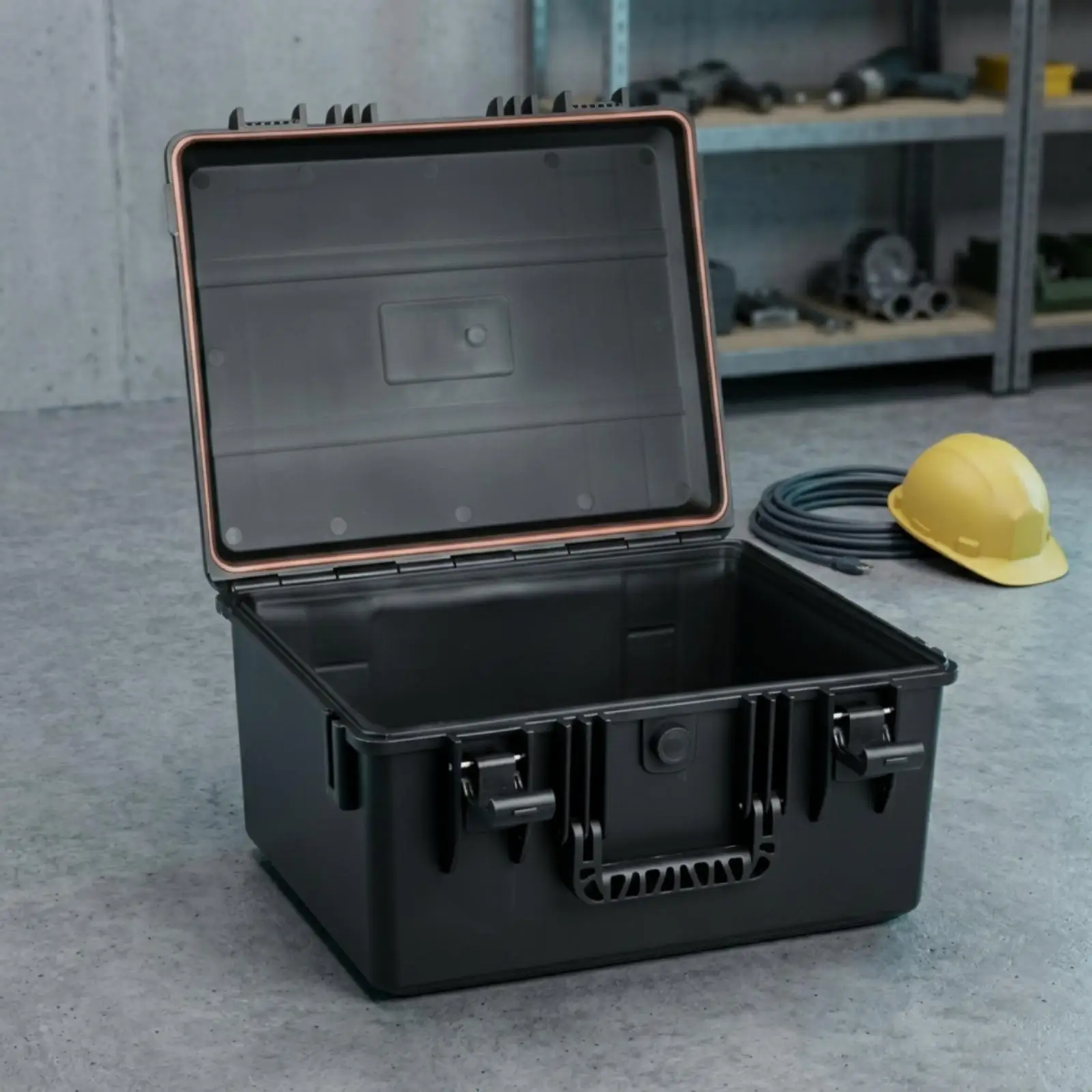 Protective Hard Case for Outdoor Equipment with Sponge Padding and Sturdy Steel Locking System for Daily Carry