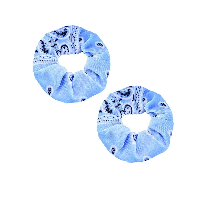 2 Stück/7 Stück Koreanische Samt-Haargummis, Durchmesser 12 cm, große Scrunchies mit Paisley-Muster, Haargummis, Haaraccessoires_voghion.com