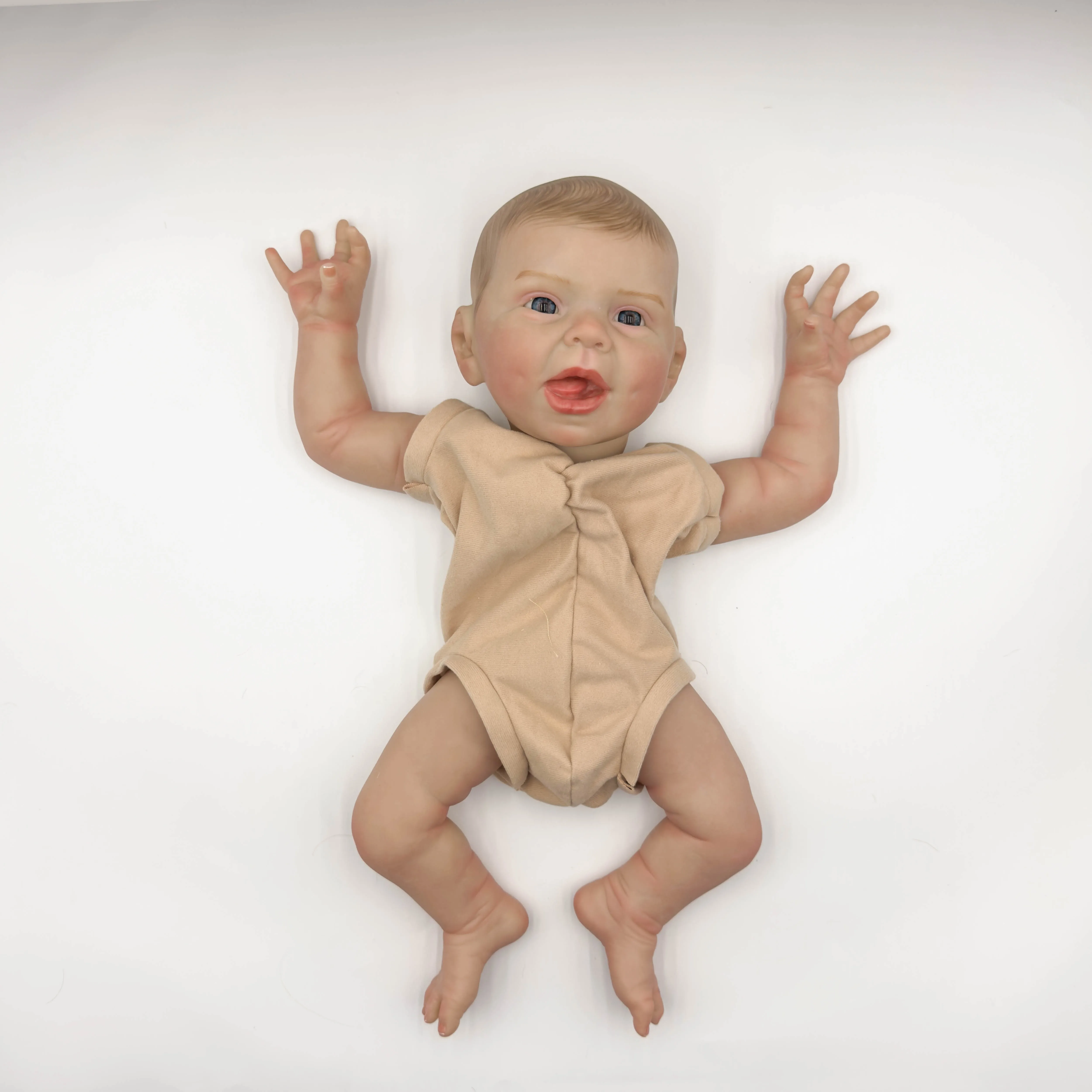 NPK 22-Zoll Bebe Hani Painted Reborn Doll Kit DIY unmontiertes Geschenk für Kinder Komplettset