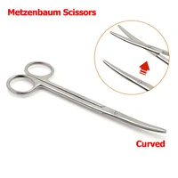 3 unids/set 14Cm Tc tijeras Metzenbaum curvadas para corte de tejido delicado procedimientos de amígdalas puntas estrechas roma Ideal para cirugía