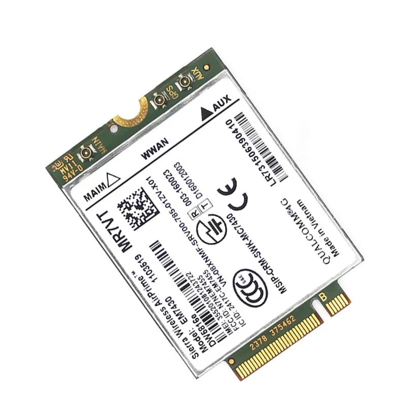 EM7430 DW5816e GOBI6000 4G LTE module DW5816 for Dell Latitude 7280 7285 7290 7389 7390 7480 7490 E7470 Cat6 DW5811e