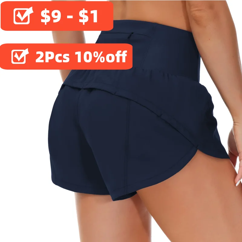 Hotty Hot High Waist Push Up Fitness Shorts for Women Sporty Sportswear Gym Yoga Pockets Short Wear Cycling Run Workout Clothing