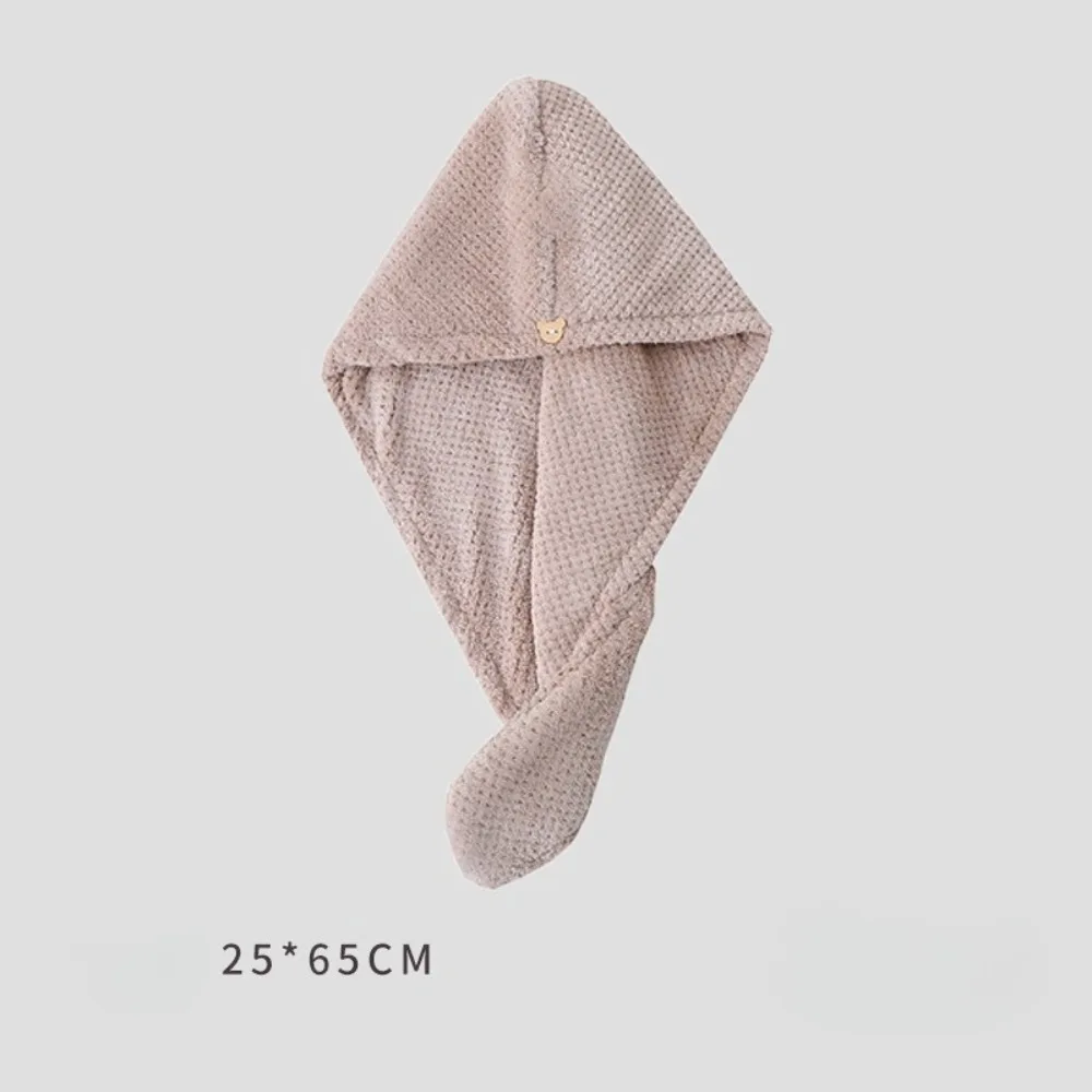 Soft Coral Fleece Pineapple Hair Towel Thick Absorbent Fast Drying Bath Towel