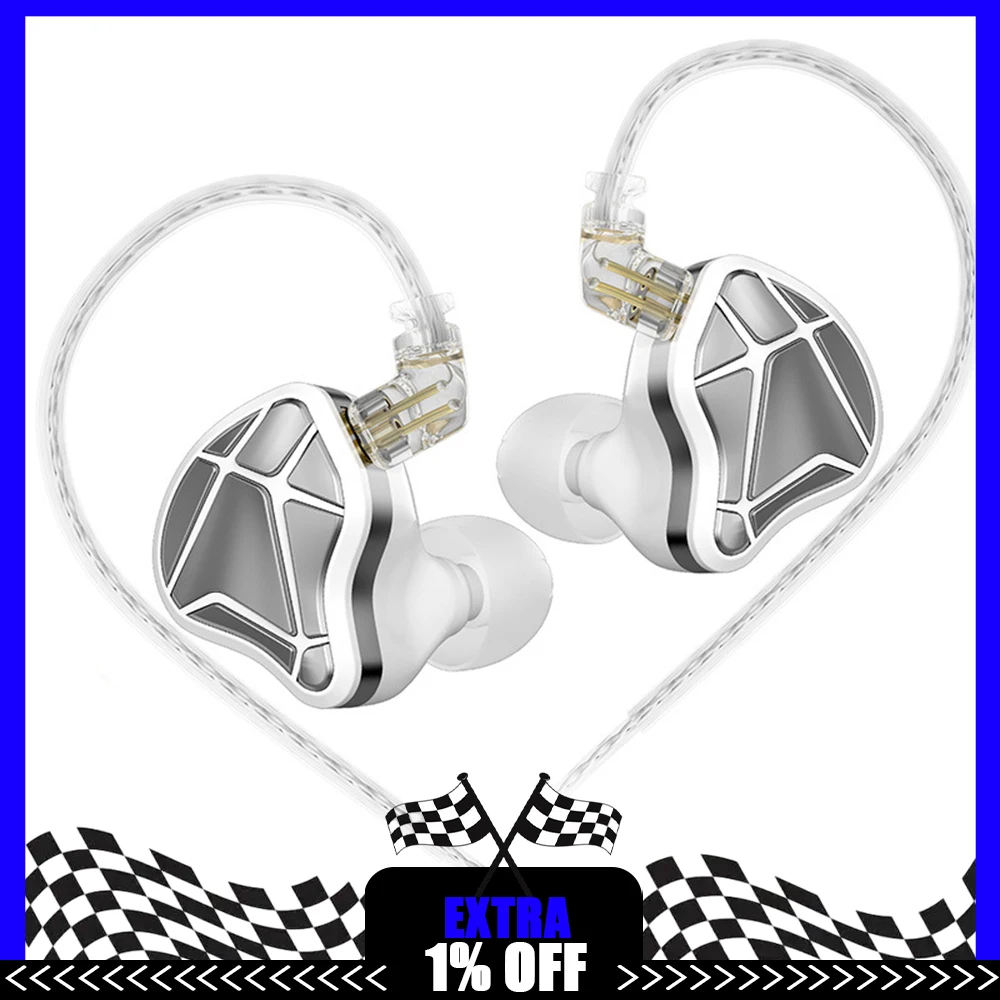 KZ AXAS Wired Gaming Earphones In-Ear FPS Sound Positioning HiFi With Mic DSP For PC Mobile Gamer