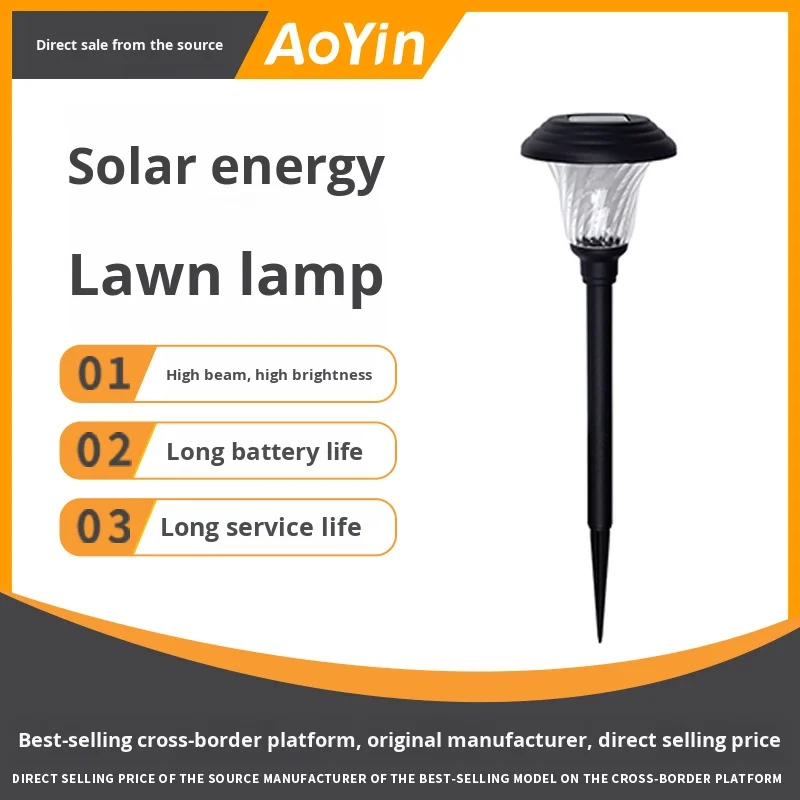 Super Bright LED Solar Lawn Light Waterproof Outdoor Garden Path Light for Home Landscape Ground Lighting