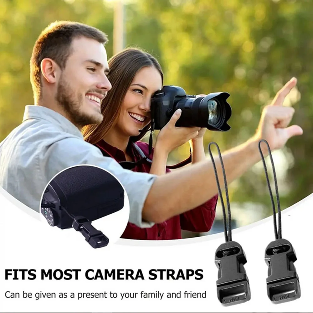 10pcs Camera Straploop Quick Release Clipneck Adapter Connector System Lanyard Belt Buckles Clips Sling Eyelet Loops