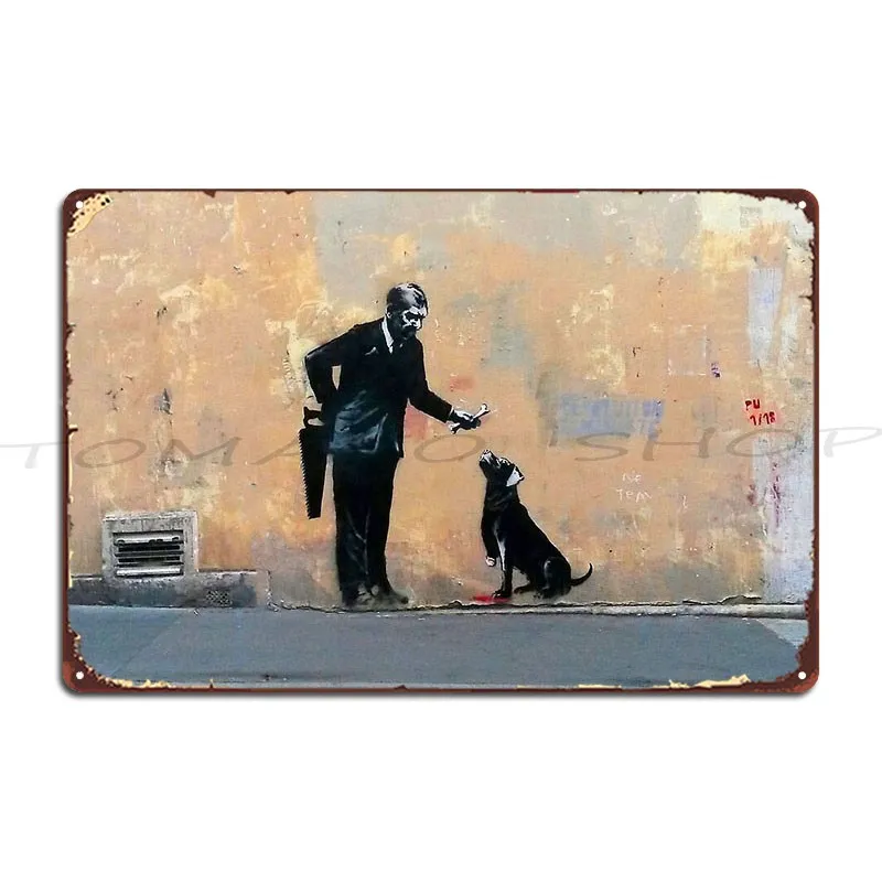 Give A Dog A Bone Metal Plaque Cinema Designing Pub Decoration Personalized Tin Sign Poster