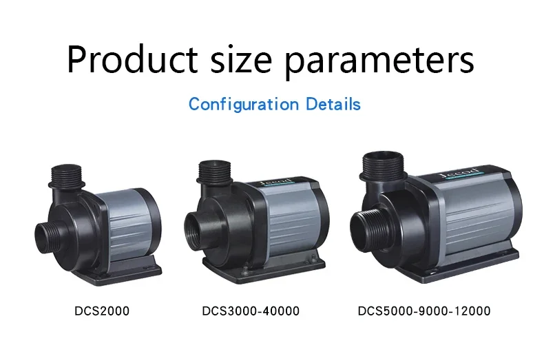 Jebao Jecod DCS 1200/2000/3000/4000 Aquarium Water Pump Flow