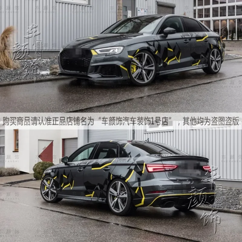FOR Audi A4 A4 RS3 RS4 Car Styling Customized modification Sport Sticker Auto Body Decor Vinyl Decals Accessorie