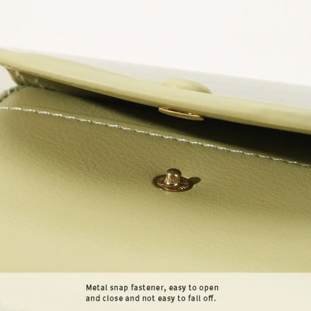 محفظة نسائية كاجوال قصيرة الطراز قابلة للطي محفظة صغيرة ملونة من البولي يوريثان محفظة صغيرة متعددة الوظائف للنساء #4